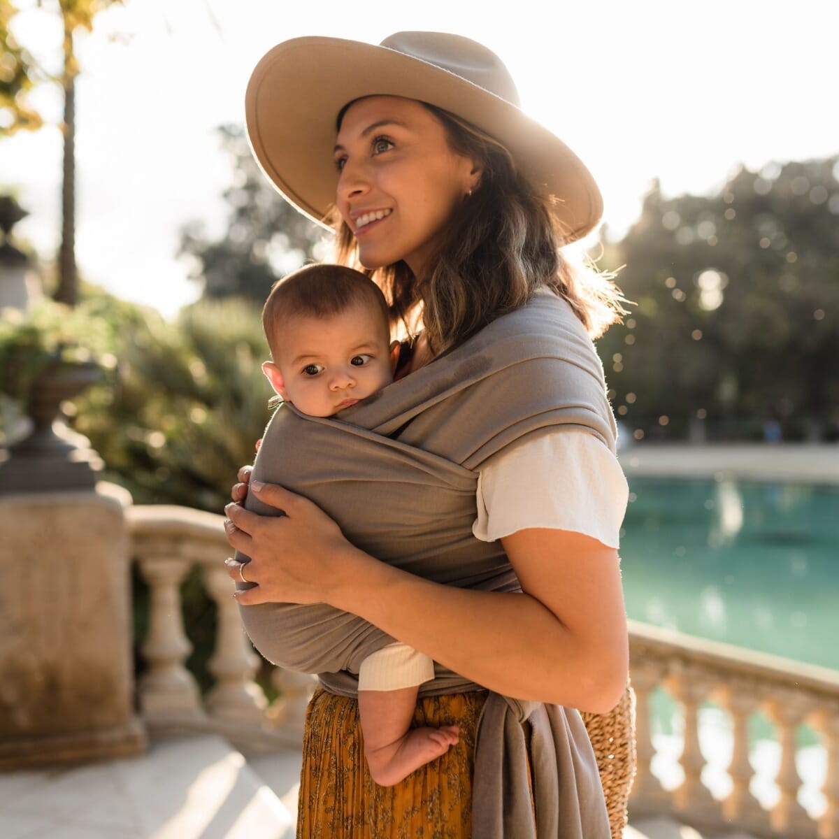 Boba Baby Wrap Carrier Grey Tutti Bambini