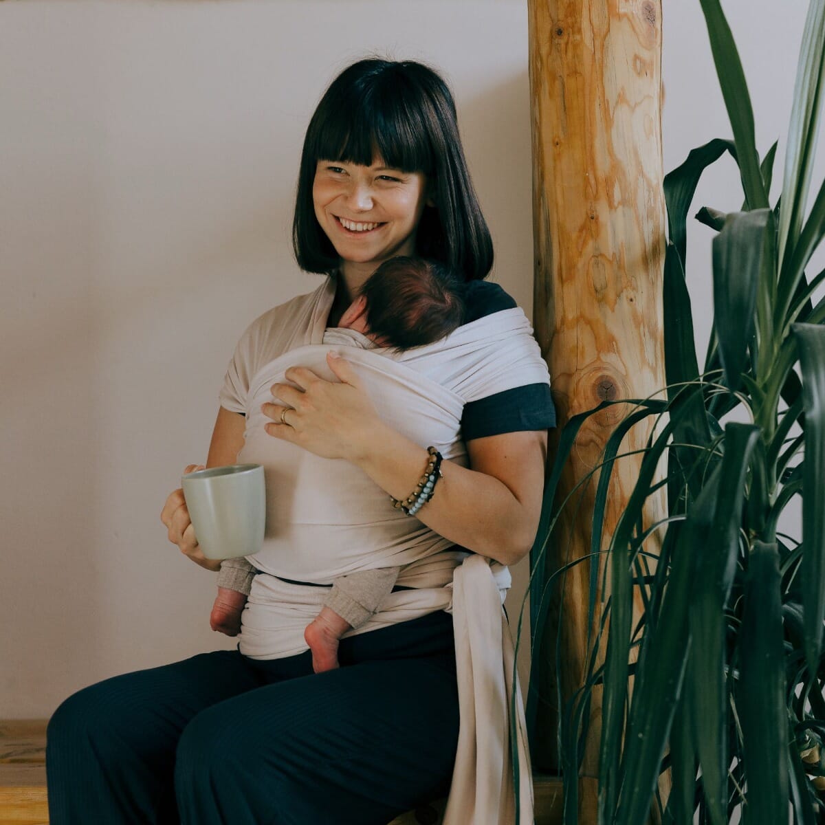 Boba Serenity Baby Wrap Organic Stone Tutti Bambini