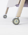 Close-up of CoZee Air 2 wheels with a blurred background