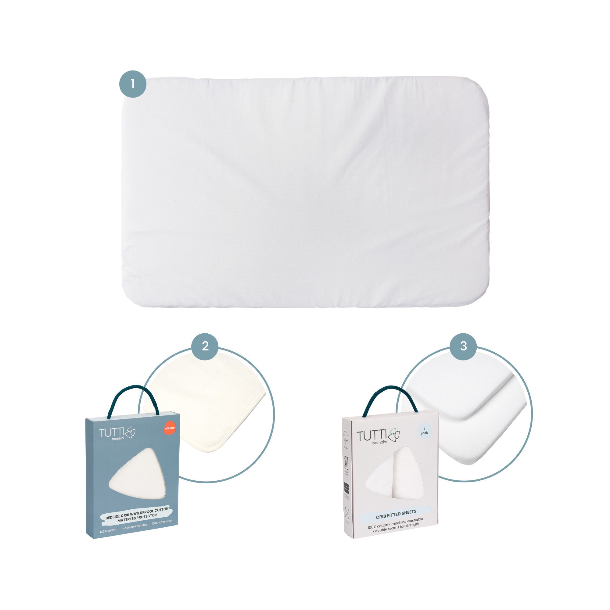 CoZee Essentials Mattress Bedding Bundle Tutti Bambini
