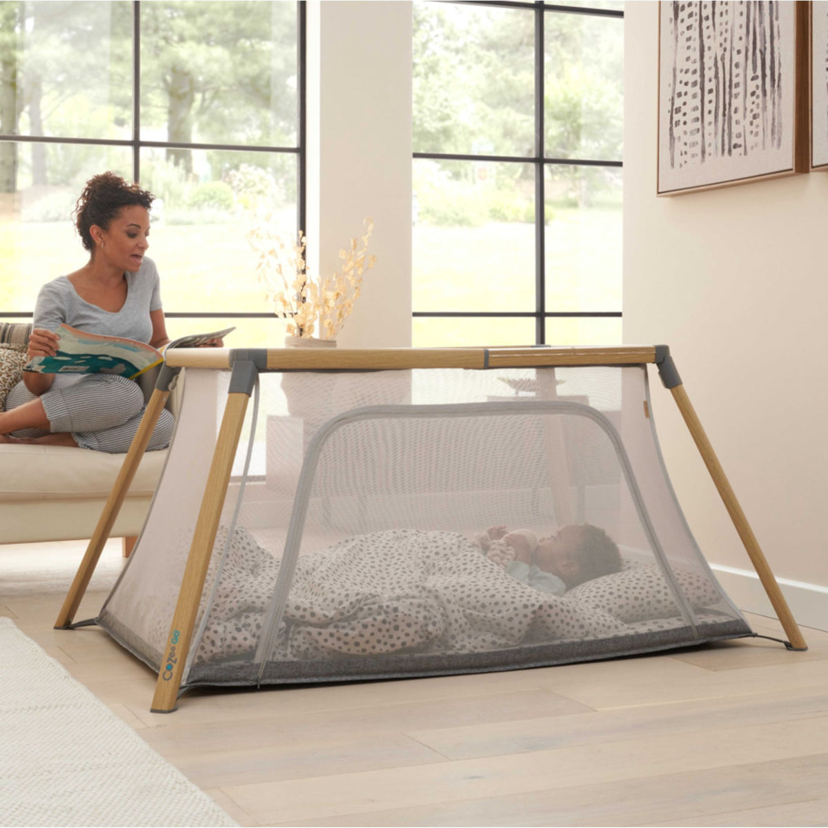 CoZee Go 3-in-1 Bassinet, Travel Cot Playpen Tutti Bambini