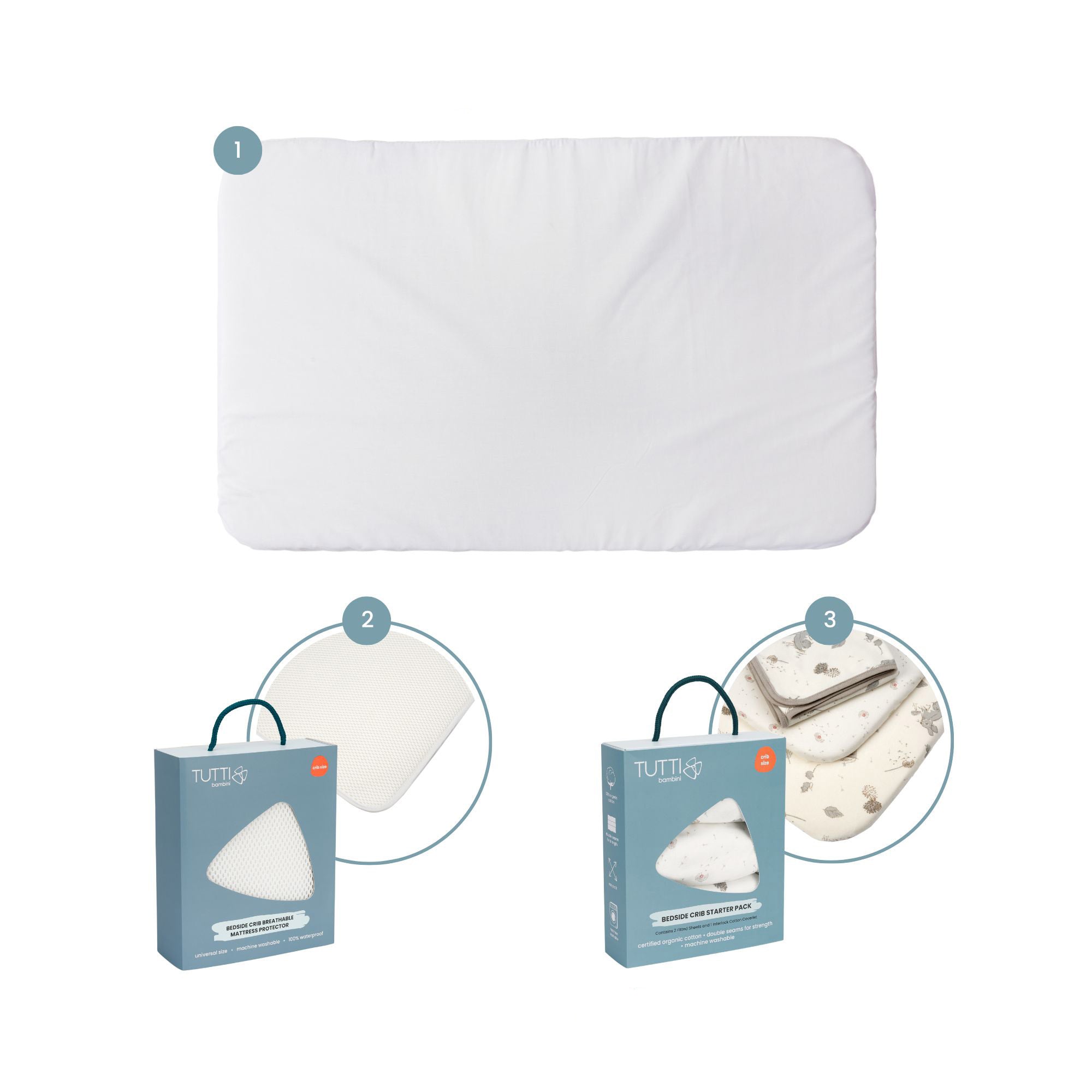 CoZee Supreme Mattress Bedding Bundle – Mattress, waterproof protector, and 3-piece bedding pack in Cocoon – Complete sleep solution