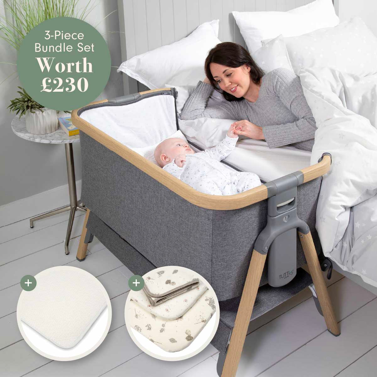 CoZeeBedsideCribBundle-Cocoon-