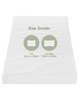 Eco Fibre Cot and Cot Bed Mattress Size Guide - 60x120cm and 70x140cm