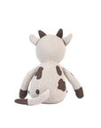 The back of Clemi cow toy on a white background.
