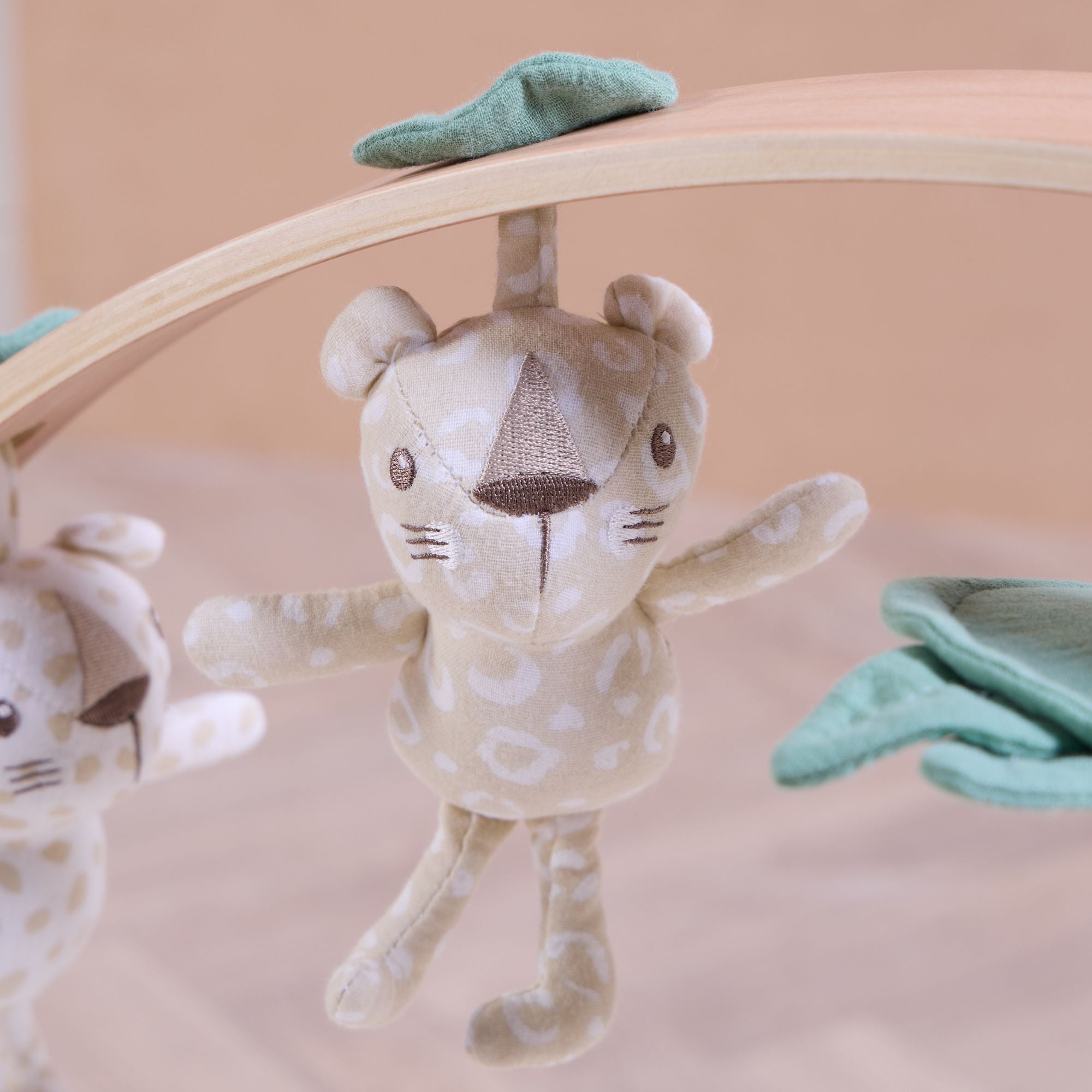 Luxury Wood & Muslin Playgym - Love Cats | Tutti Bambini