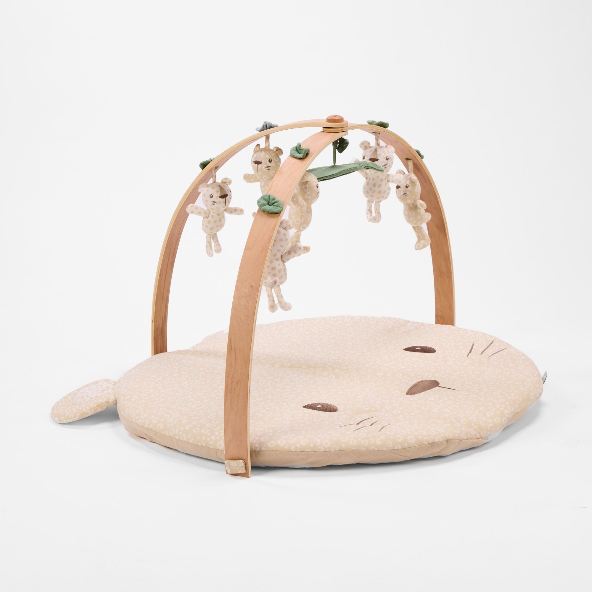 Luxury Wood & Muslin Playgym - Love Cats | Tutti Bambini