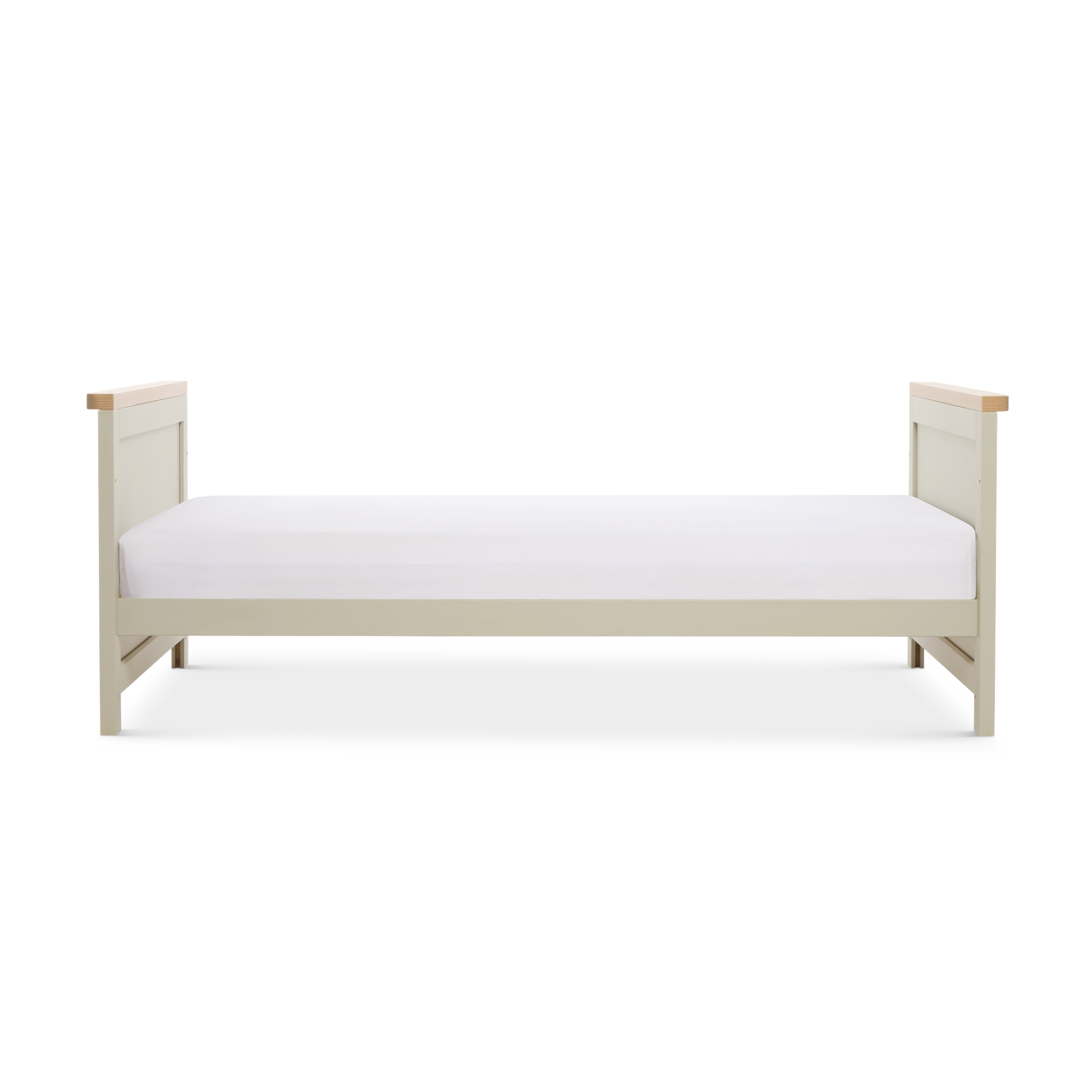 Misha Cot Bed - Mushroom & Golden Oak