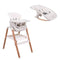 Nova Birth to 12 Years Complete Highchair Package - Ecru/Scandinavian Walnut