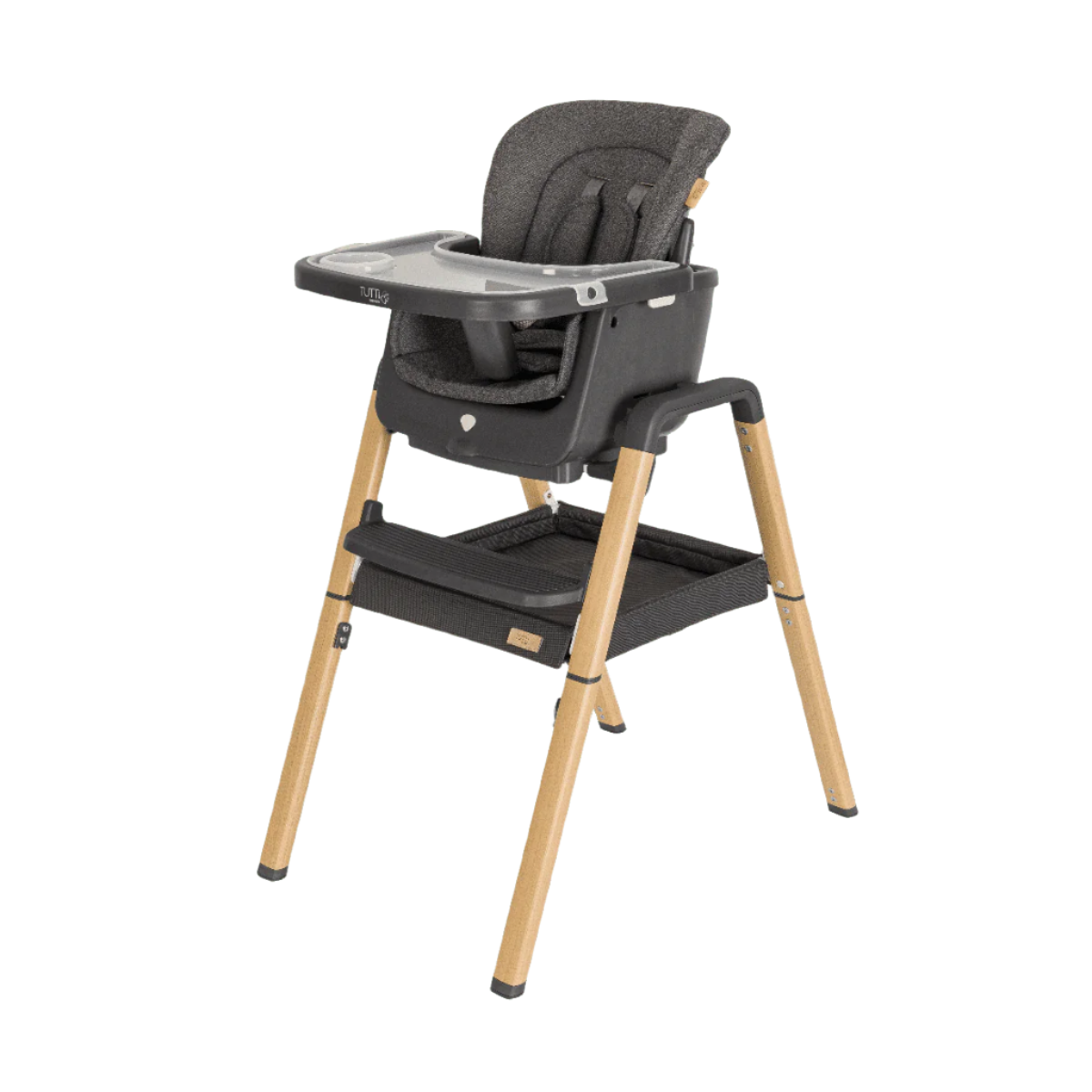 Nova Evolutionary Highchair Grey Oak Tutti Bambini