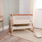 CoZee Air Bedside Crib - Scandinavian Walnut/Ecru