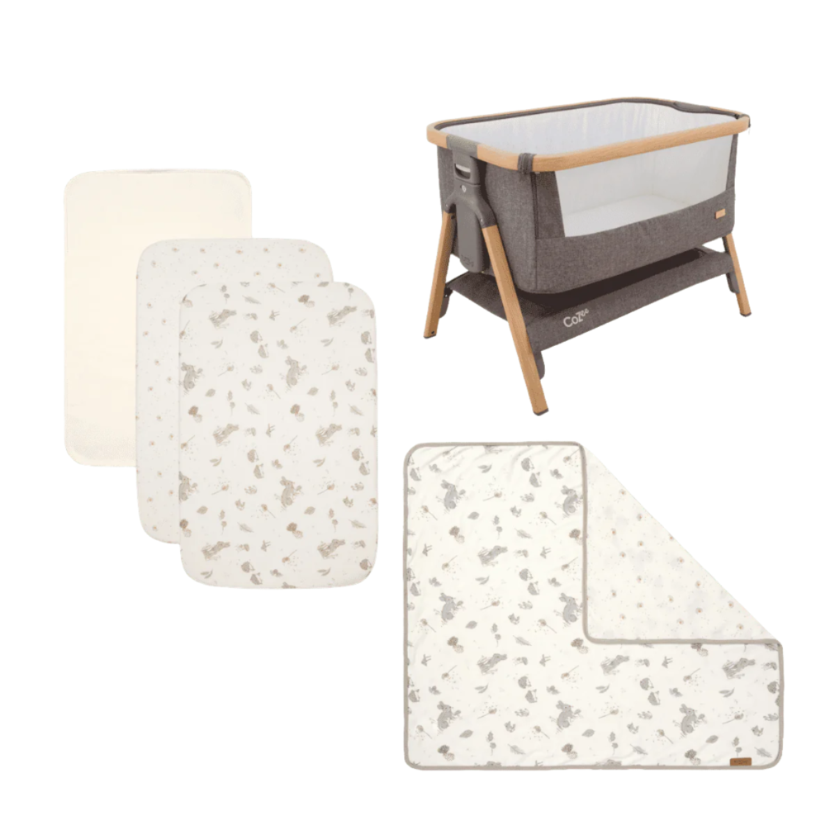 CoZee Bedside Crib Bundle Cocoon Tutti Bambini