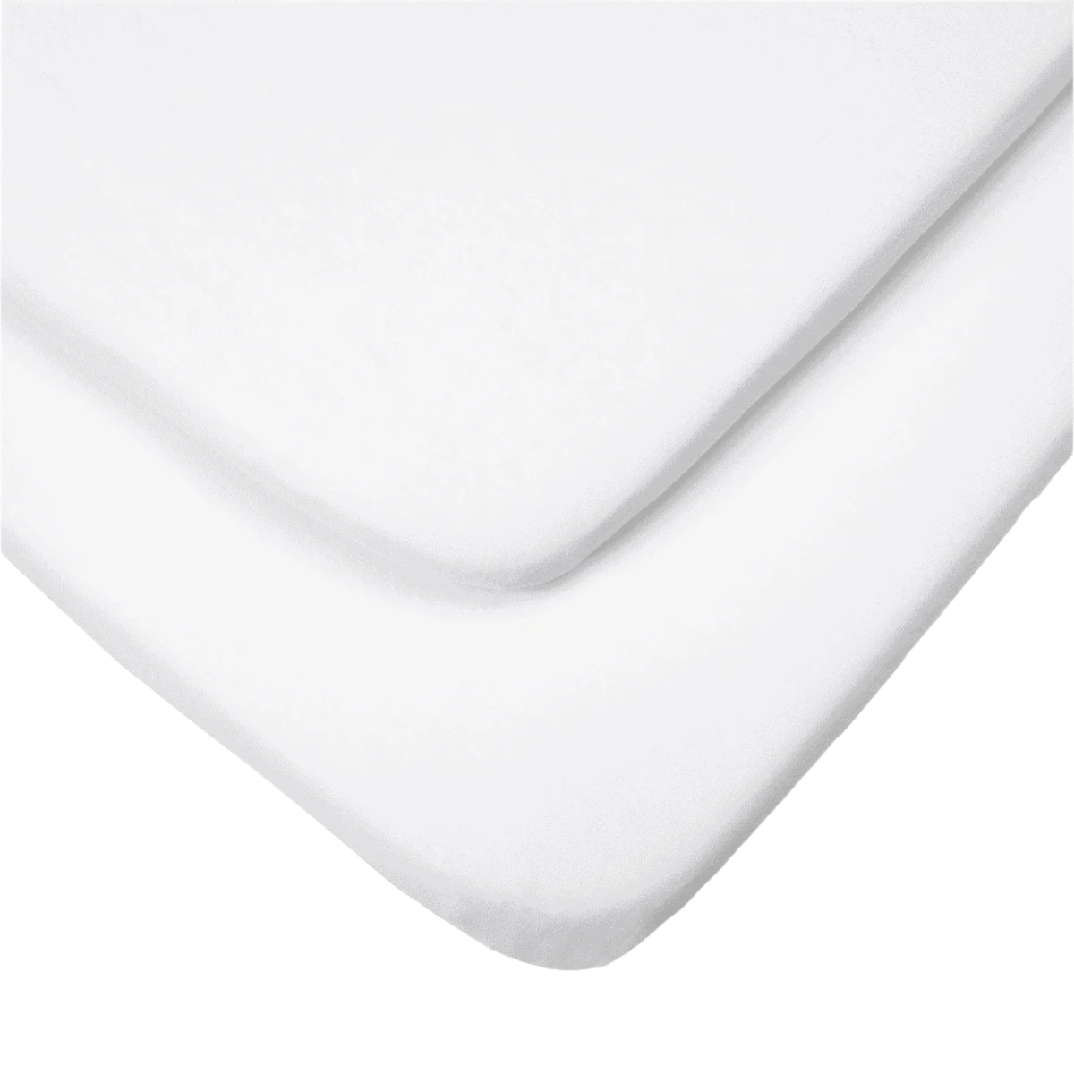 Essentials Crib Fitted Sheets White > soft cotton fabric for a comfortable and secure sleep surface