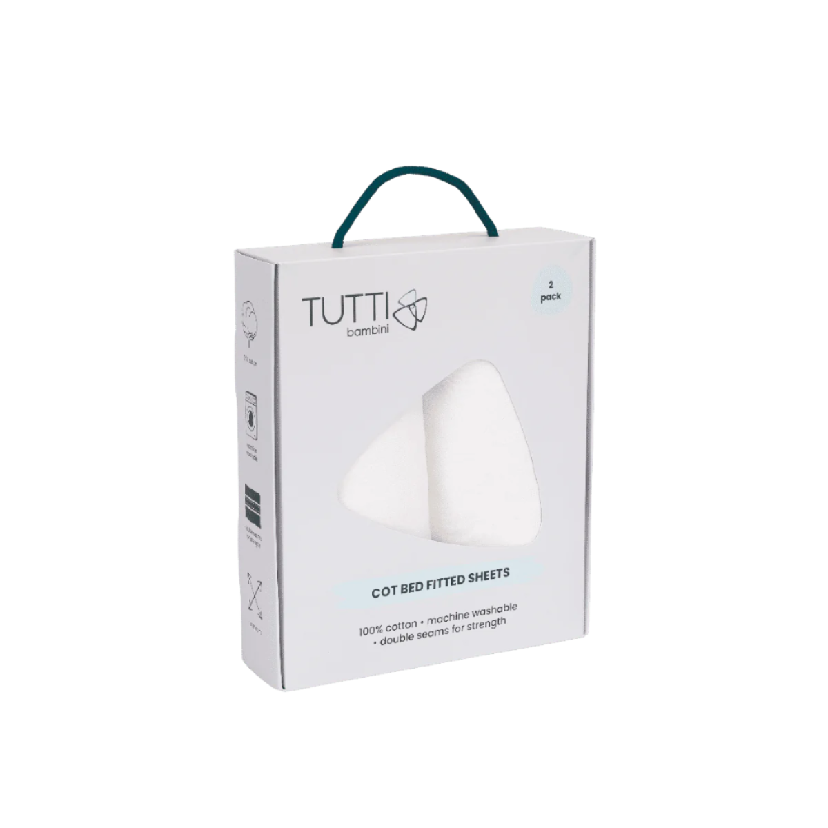 Essentials Alba Cot Bed, Mattress & Bedding Bundle