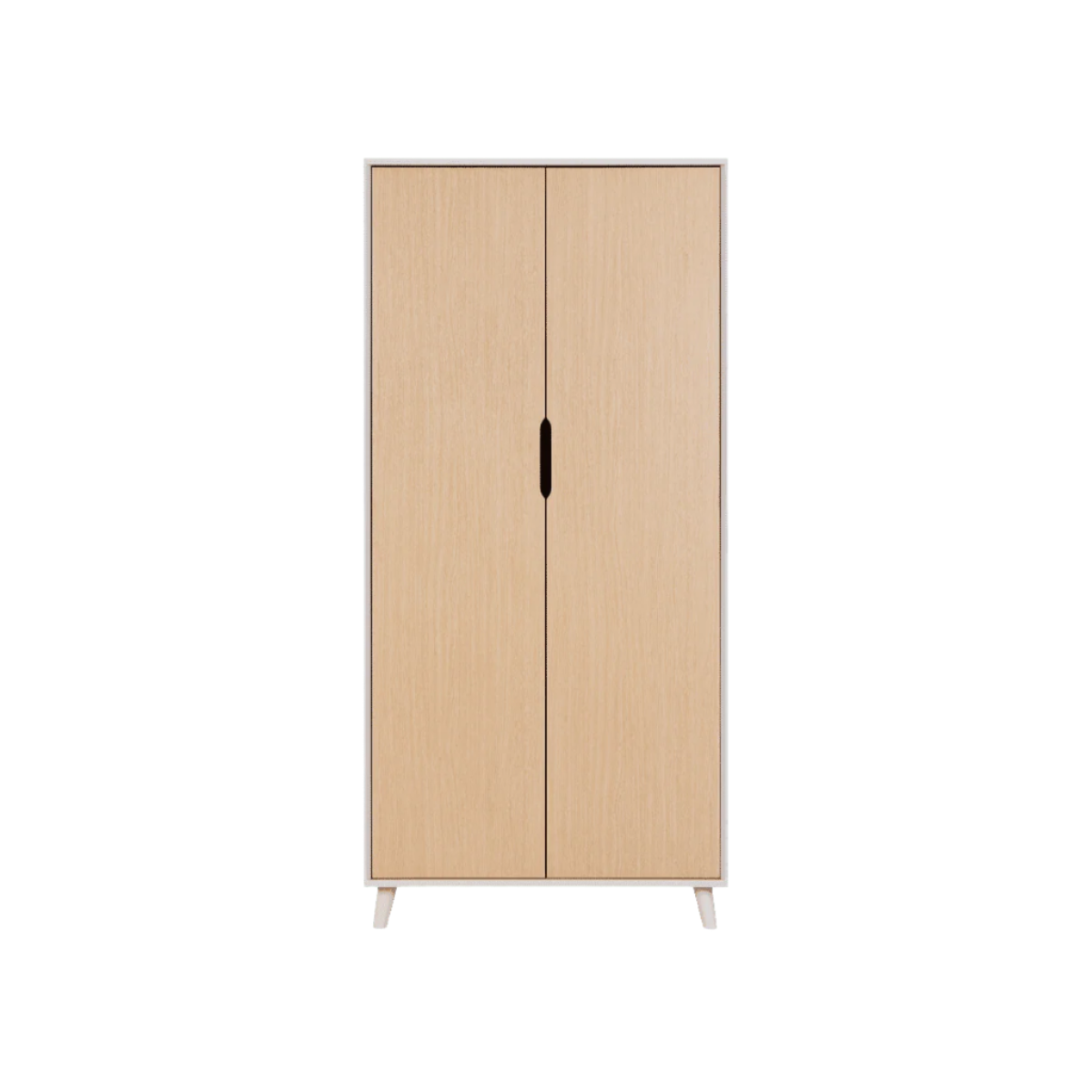 Fika Wardrobe Light Oak & White Sand | Tutti Bambini
