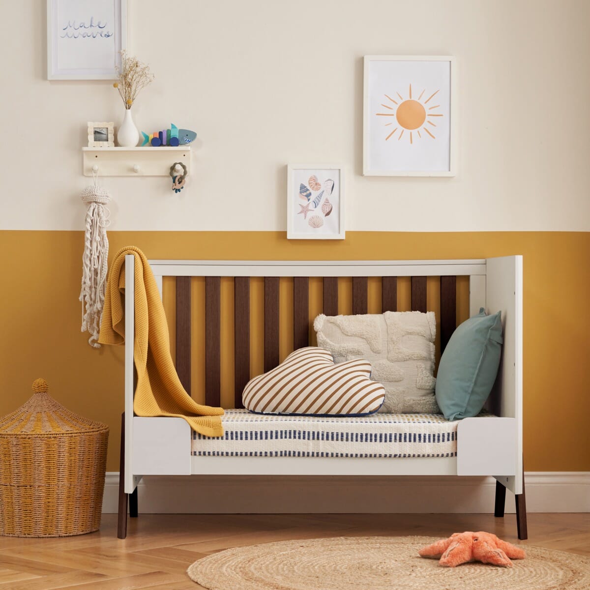Fuori Mini 3pc Room Set - White Sand/Warm Walnut