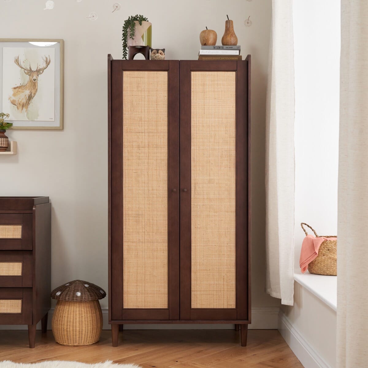 Japandi Wardrobe Warm Walnut | Tutti Bambini