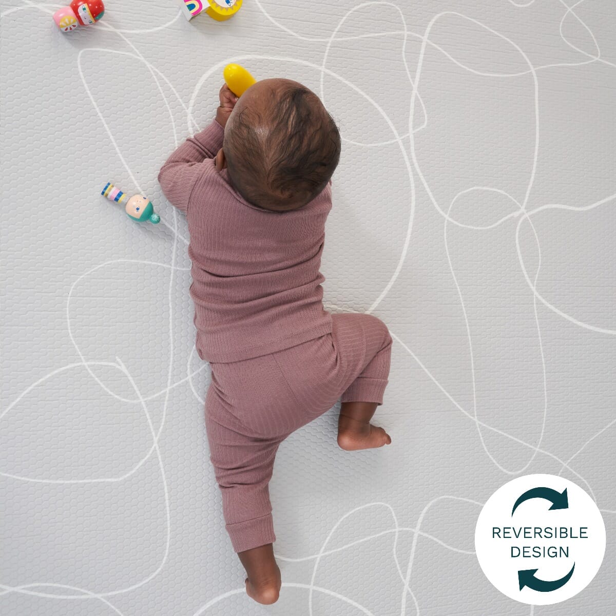 Luxury Padded XL Play Mat - Bubble & Terrazzo