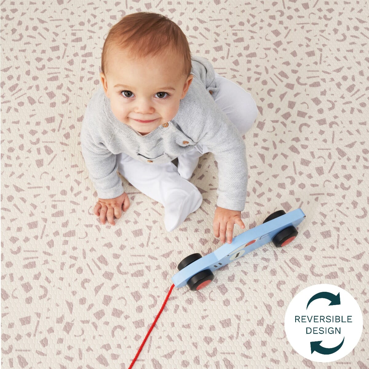 Luxury Padded XL Play Mat - Bubble & Terrazzo