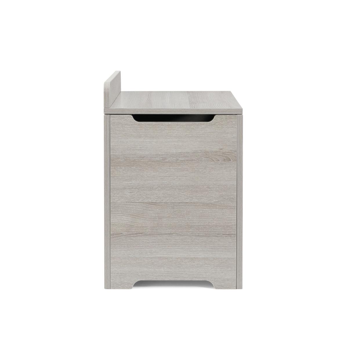 Modena Toy Box Grey Ash featuring easy-grip side cut-out handles for safe, convenient portability and movement between rooms
