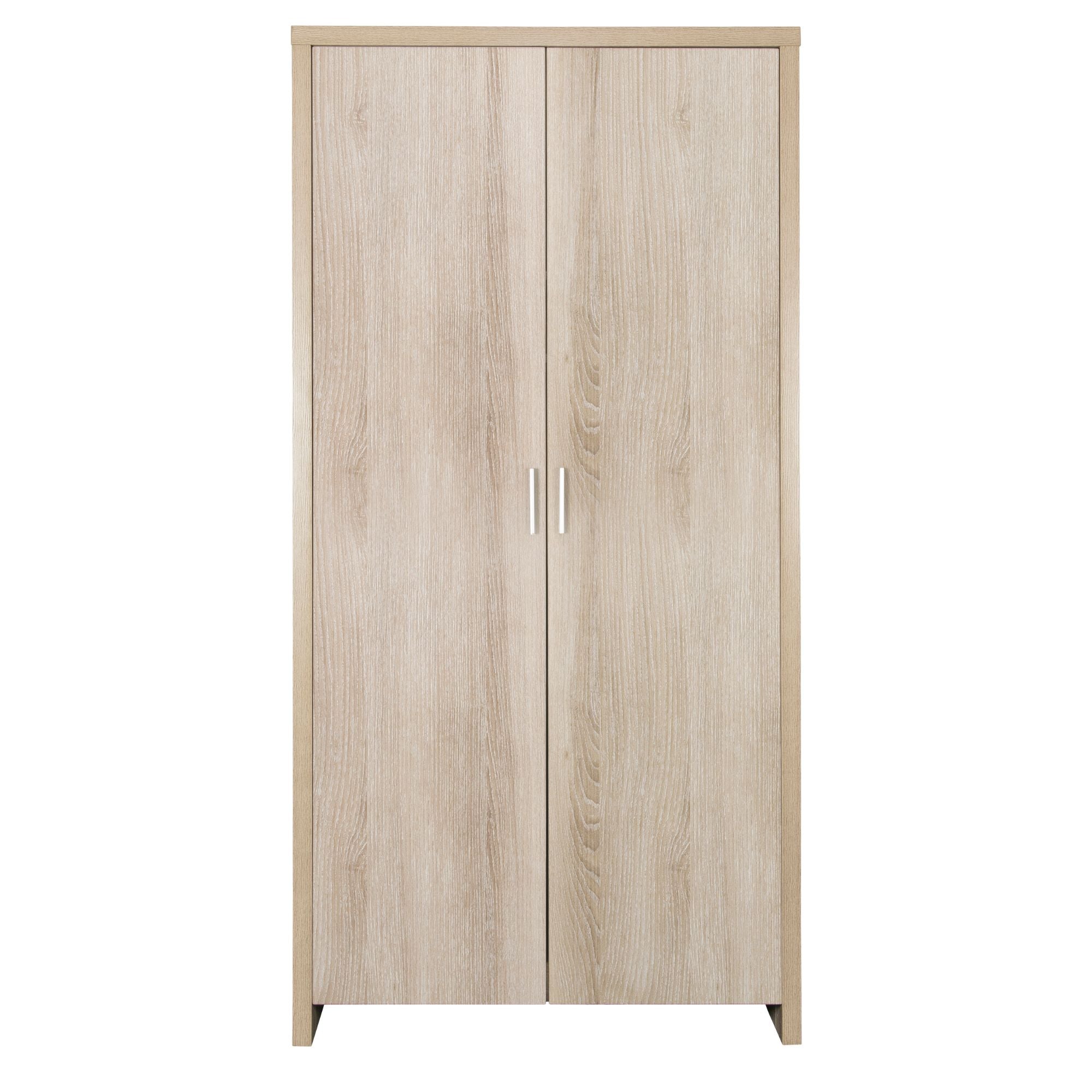 The Modena nursery wardrobe in warm oak features slow closing doors and provides plenty of storage