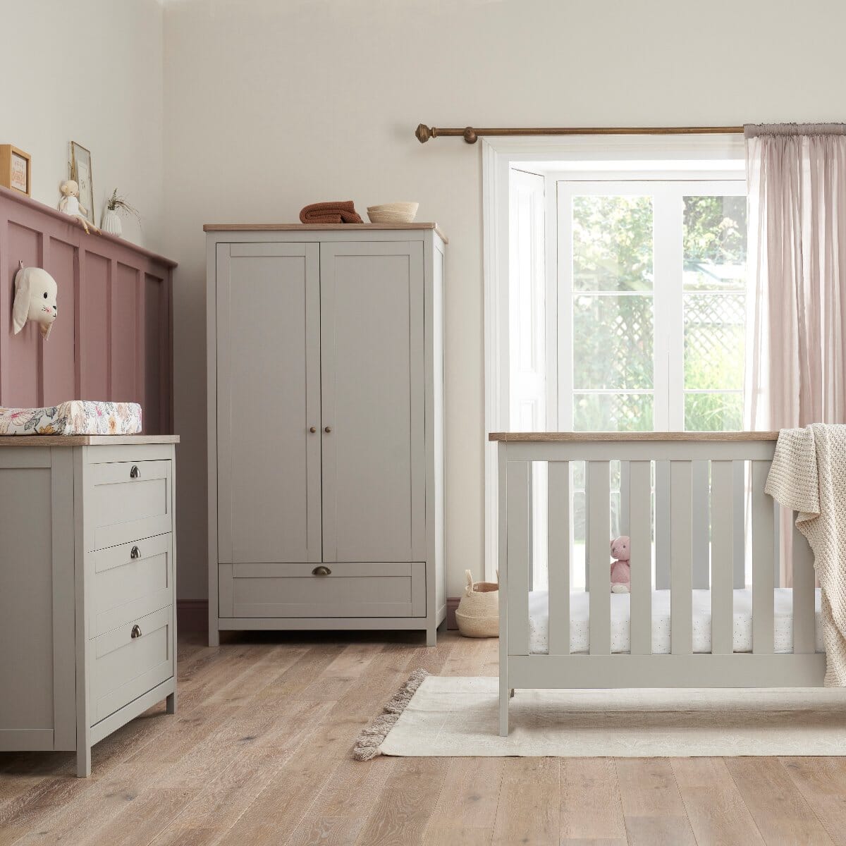 Verona Piece Room Set Dove Grey Oak Tutti Bambini