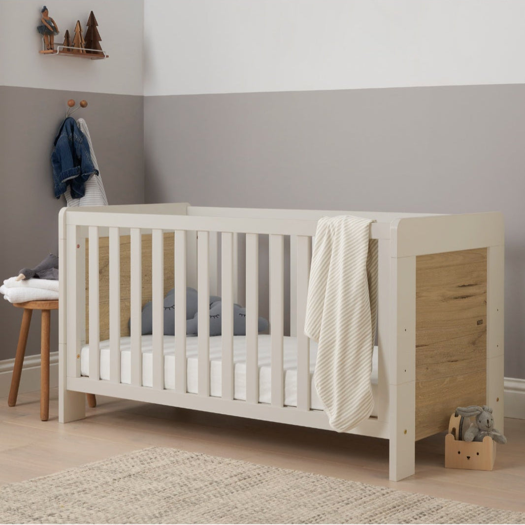 Supreme Alba Cot Bed, Mattress &amp; Bedding Bundle