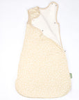 Cutout view of Love Cats baby sleep bag showing soft interior lining, designed for easy nighttime changes