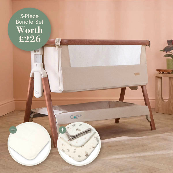 CoZee Bedside Crib Bundle - Cocoon | Tutti Bambini