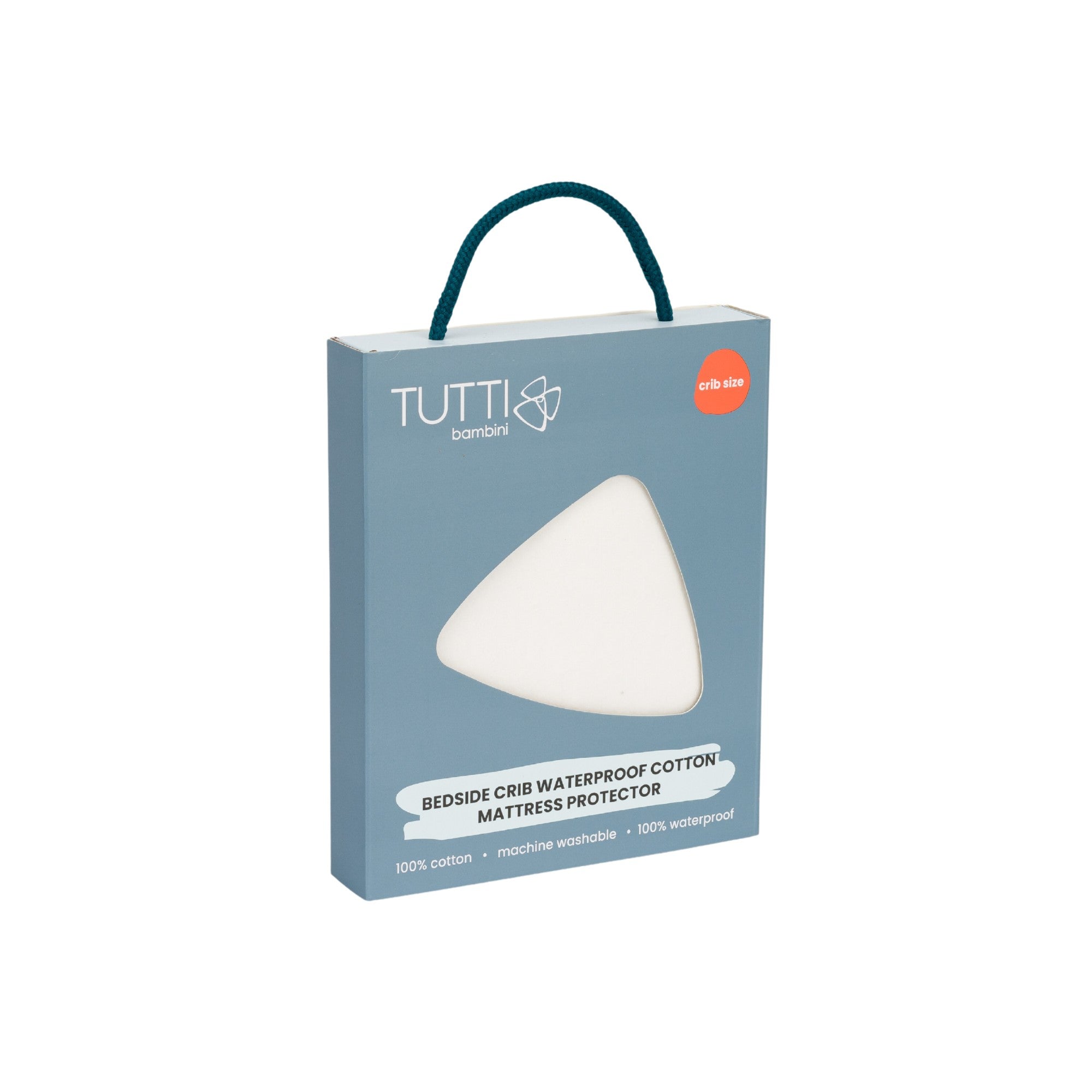 angled cutout view of the bedside crib waterproof cotton mattress protector for elevated nightime comfort for your little ones