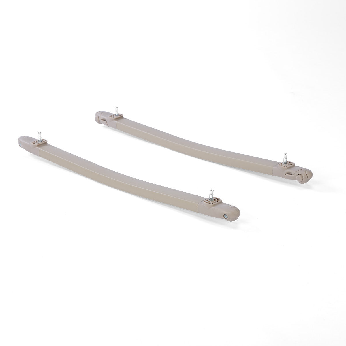 CoZee Air 2 bedside crib rocking bars in sand.