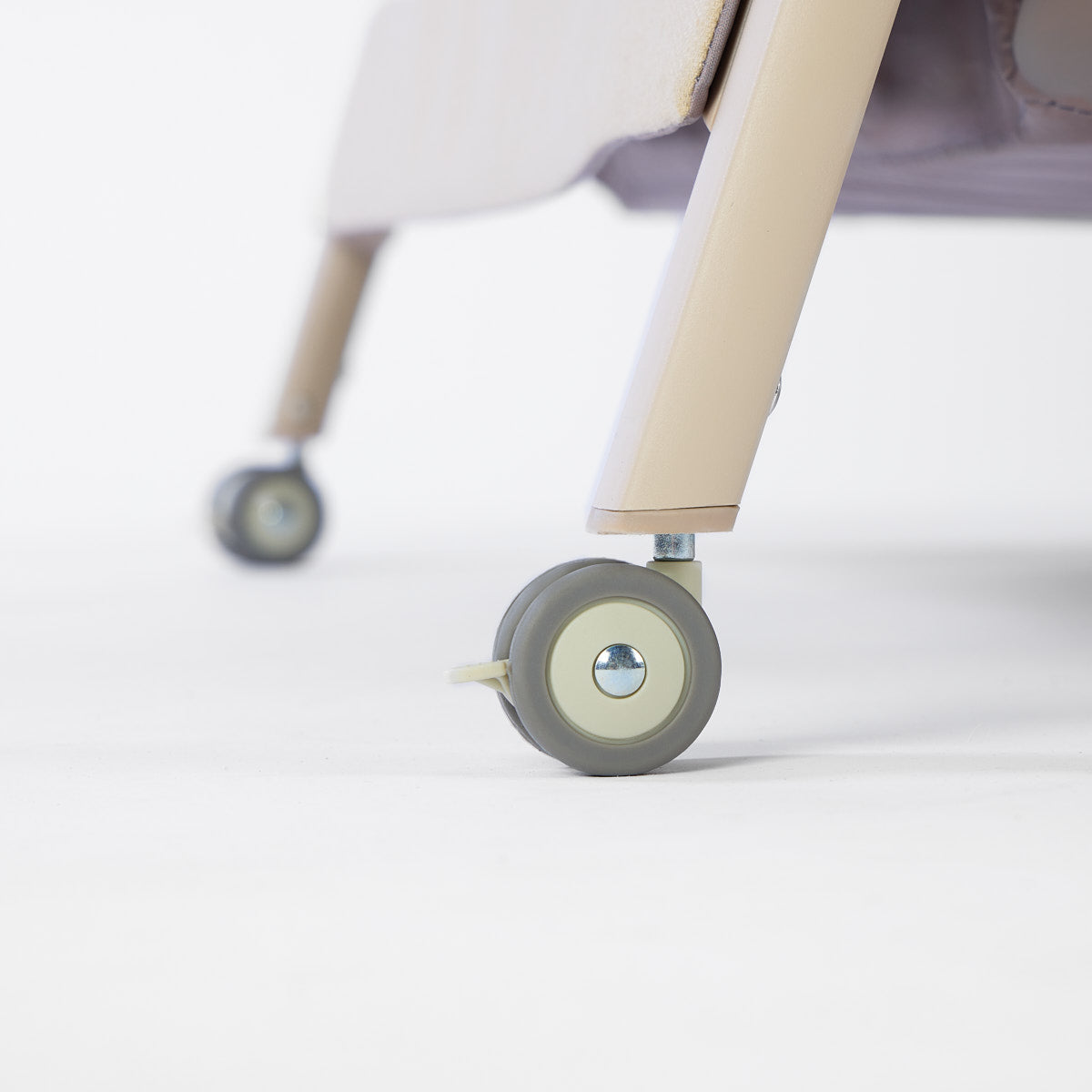Close-up of CoZee Air 2 wheels with a blurred background