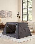 CoZee Go Travel Cot > compact foldable design for indoor play and sleep space