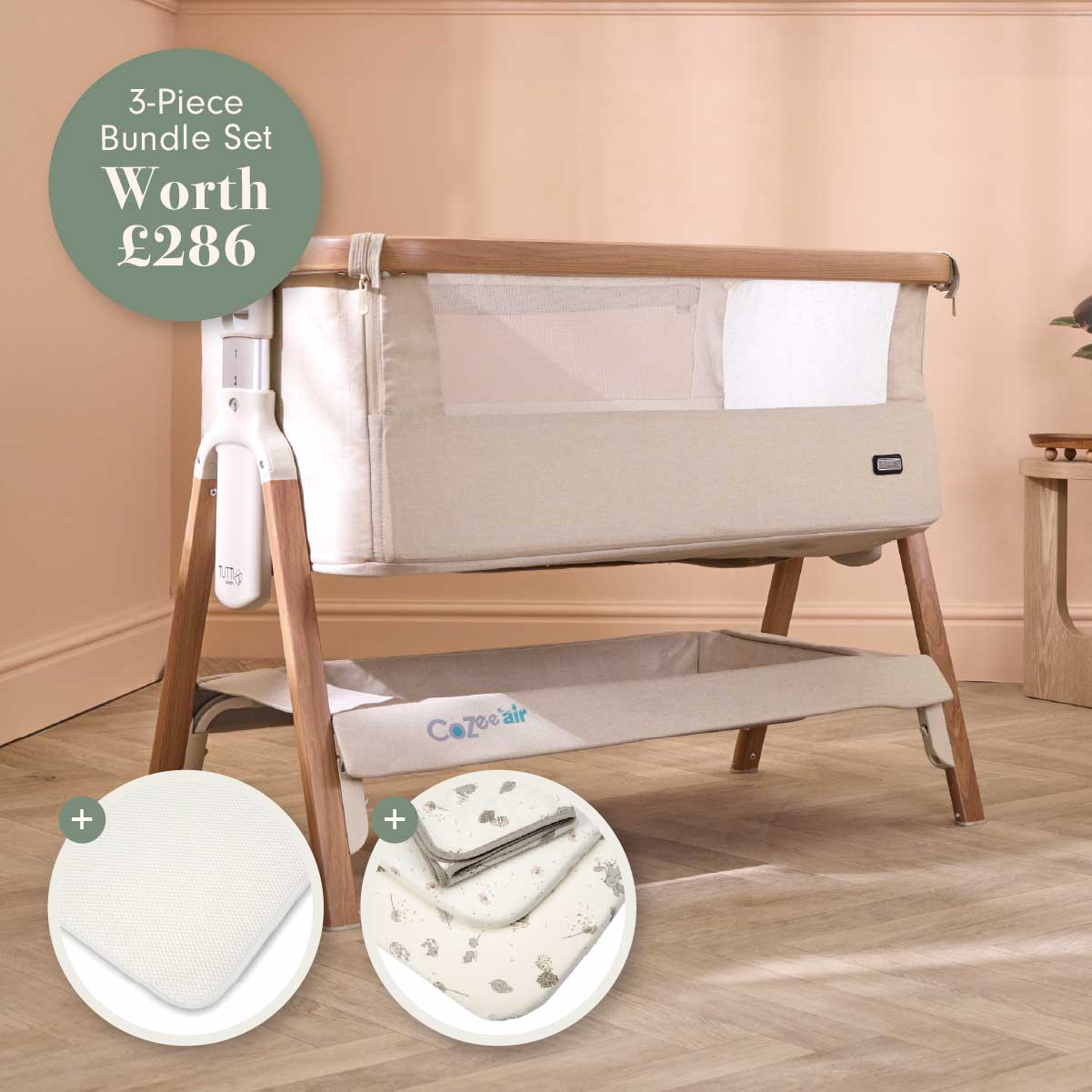CoZee Bedside Crib Bundle