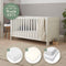 Essentials Alba Cot Bed, Mattress & Bedding Bundle
