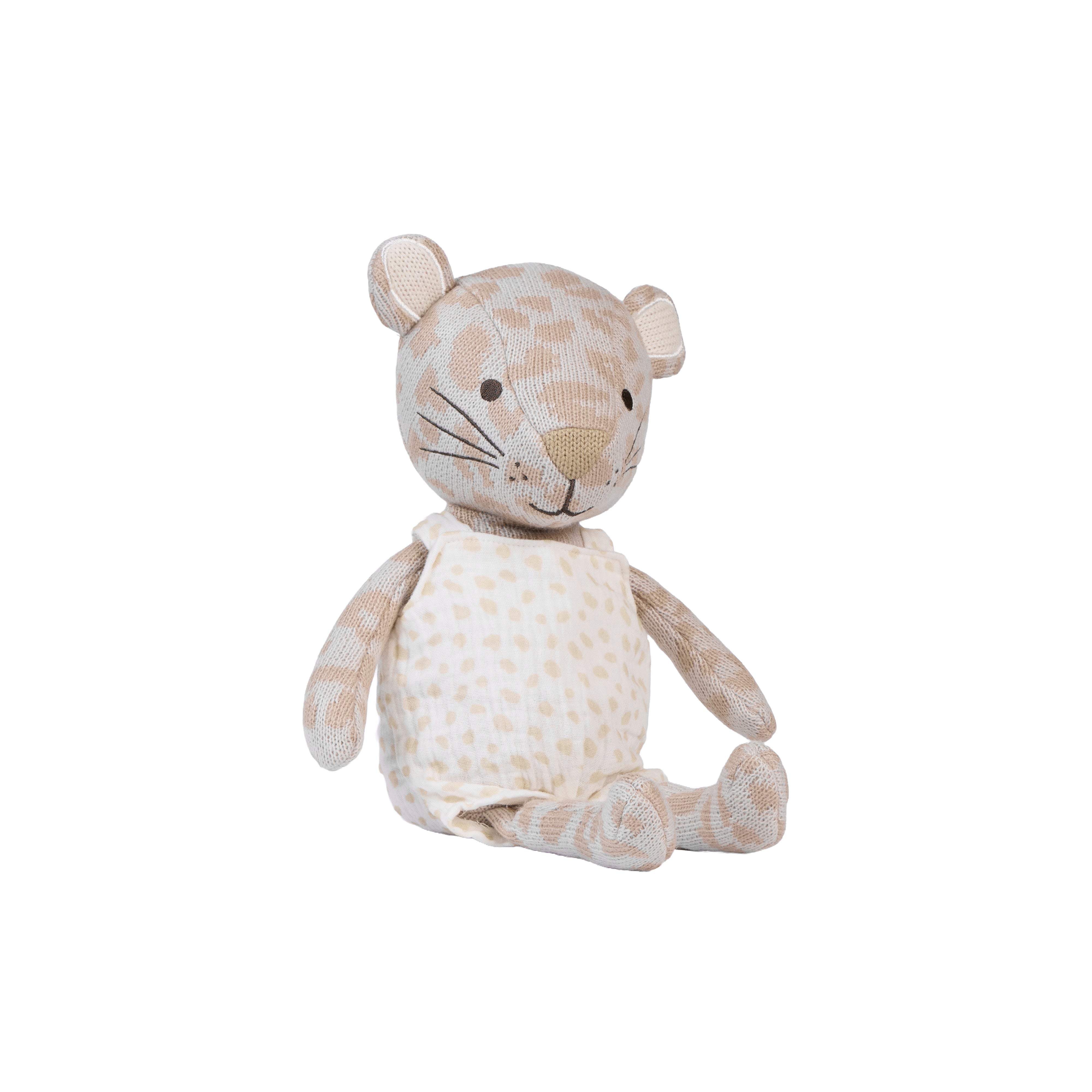 Knitted Toy - Larry Leopard – Tutti Bambini