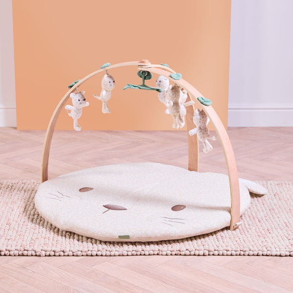 Luxury Wood & Muslin Playgym - Love Cats | Tutti Bambini