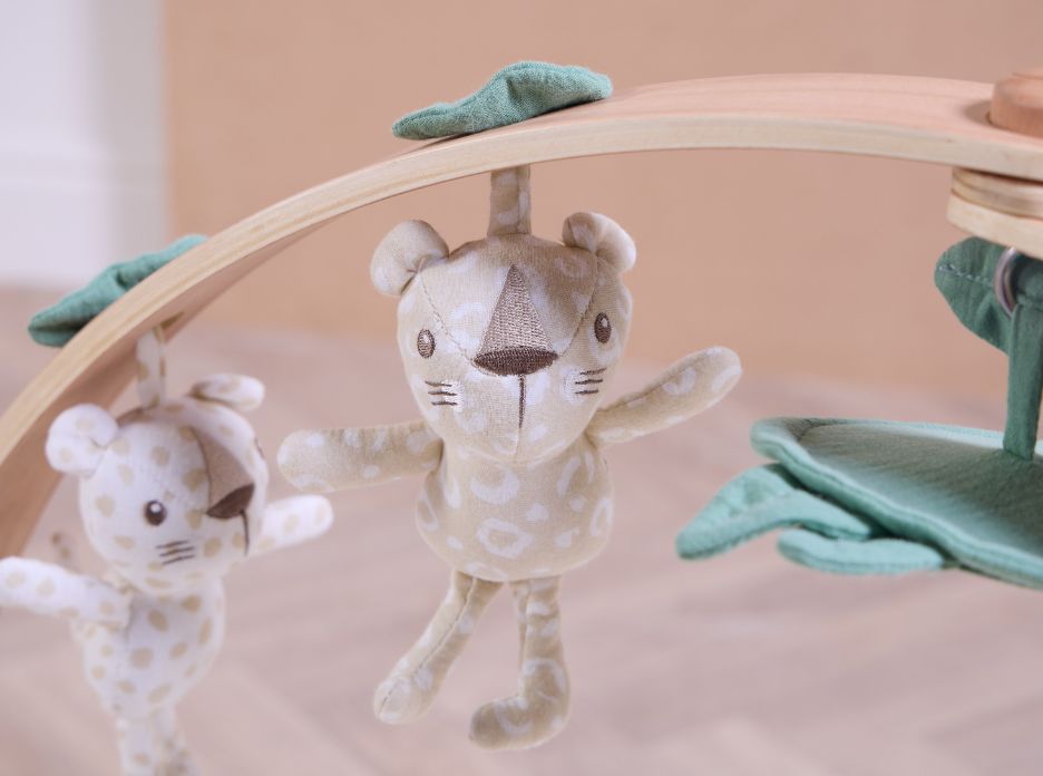 Luxury Wood & Muslin Playgym - Love Cats | Tutti Bambini