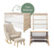 Modena Nursery Bundle With CoZee Bedside Crib (5 Piece)