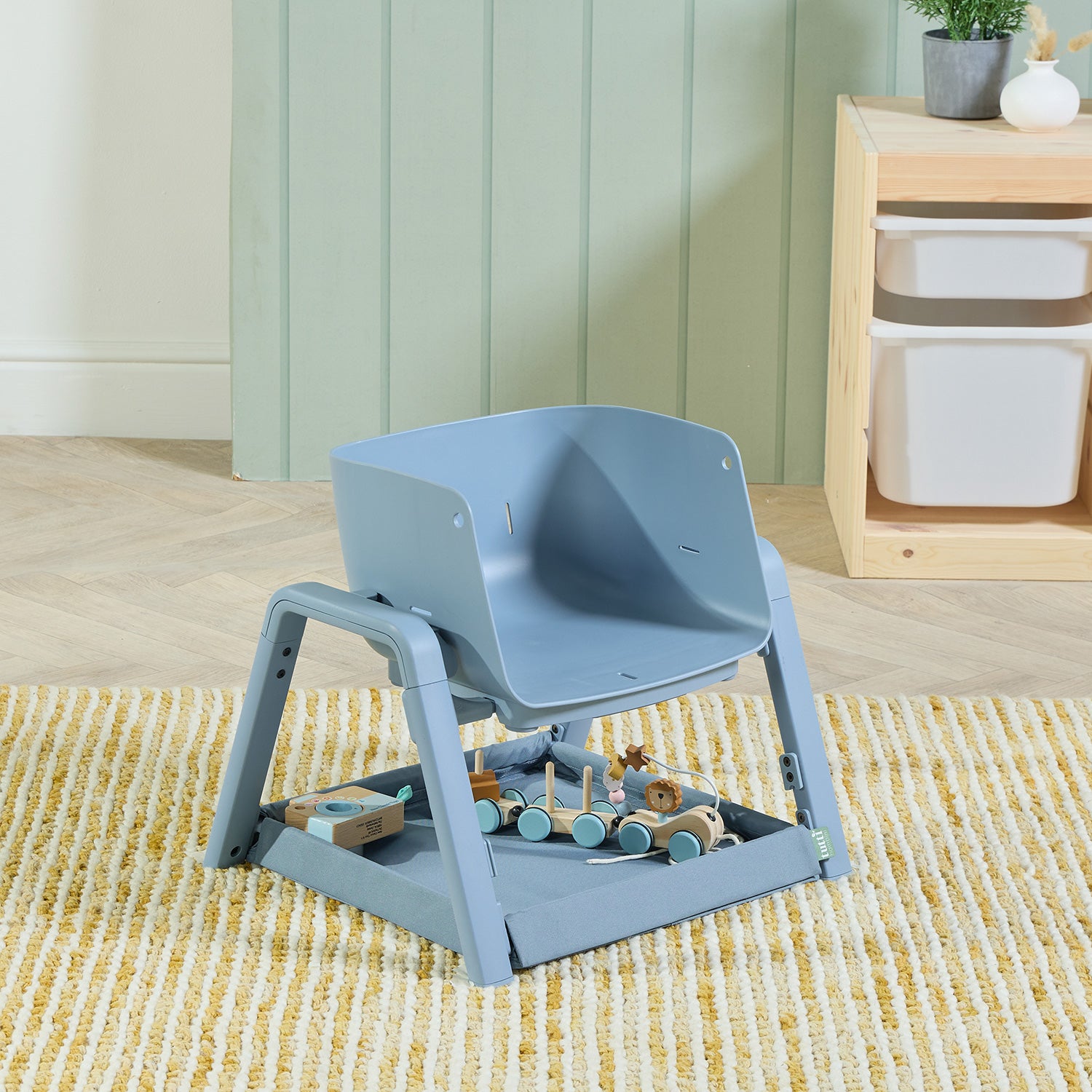 nova maison toddler chair in coast, ideal for everyday activities as independence grows.