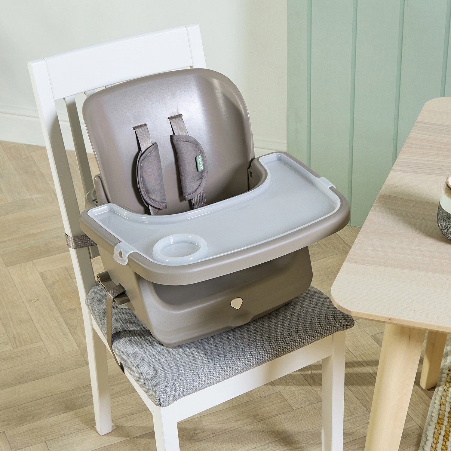 nova maison truffle as a booster seat, handy for when on the move or travelling.