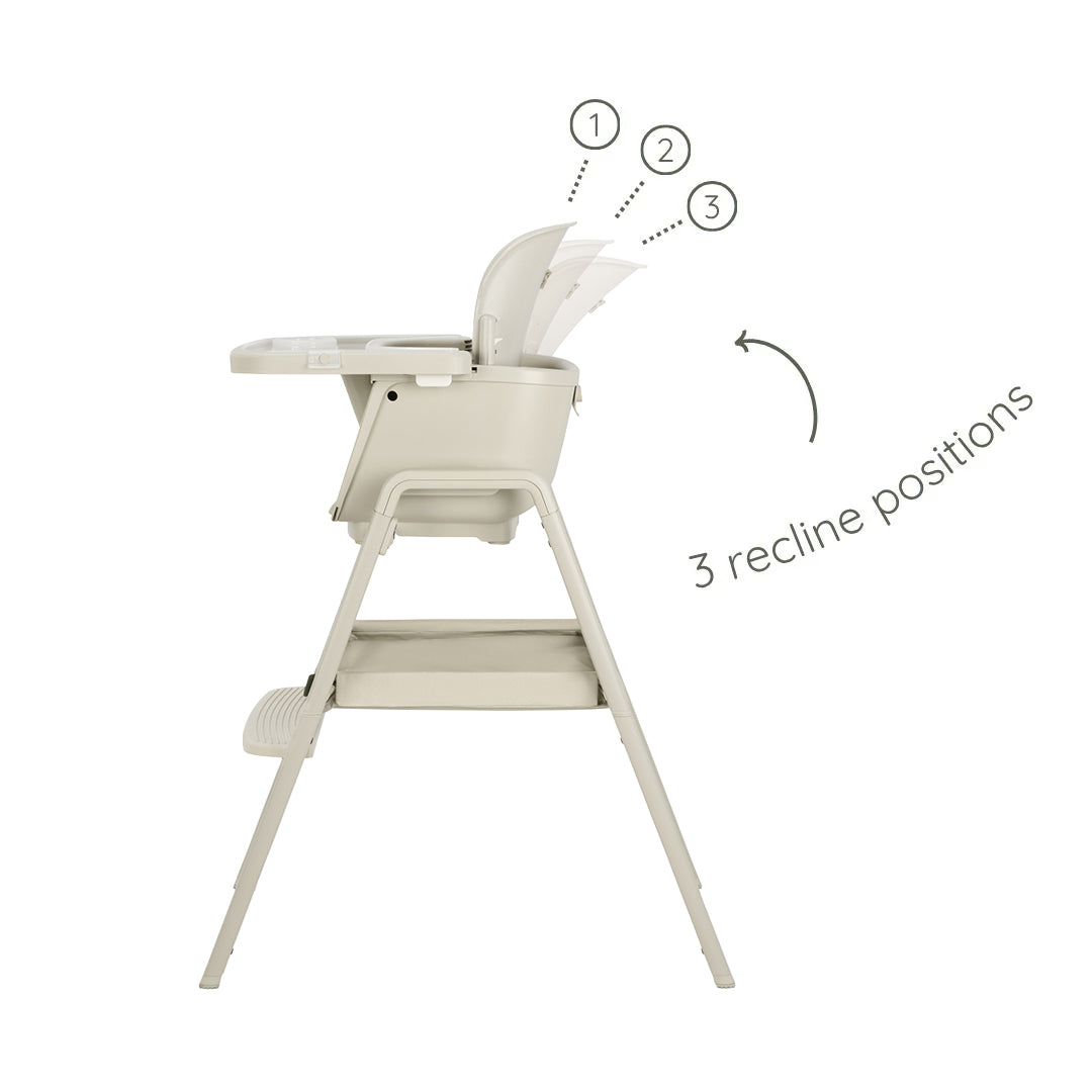 nova maison parnsip showing 3 different recline positions for enhanced functionality and comfort.