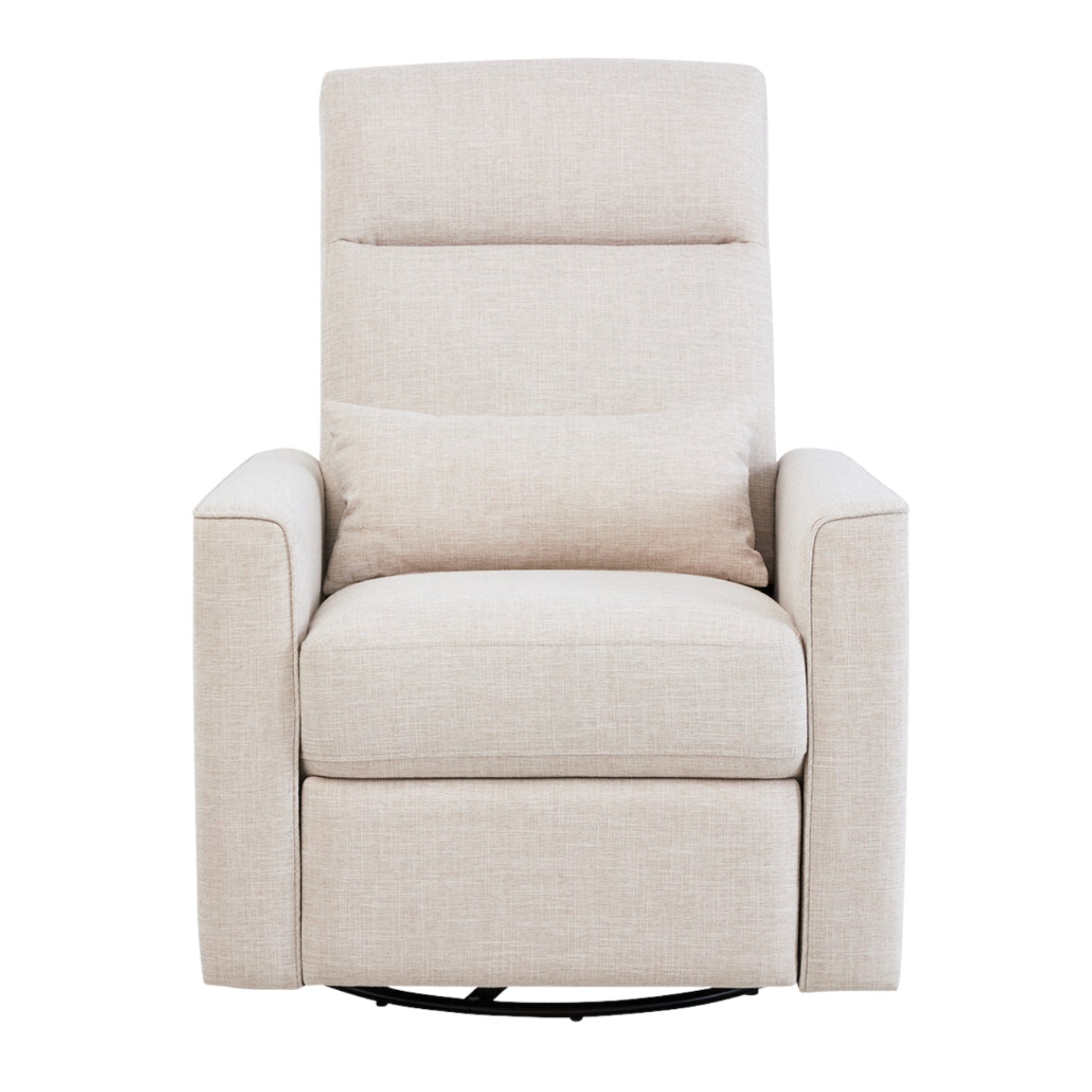 Beige recliner chair on a white background