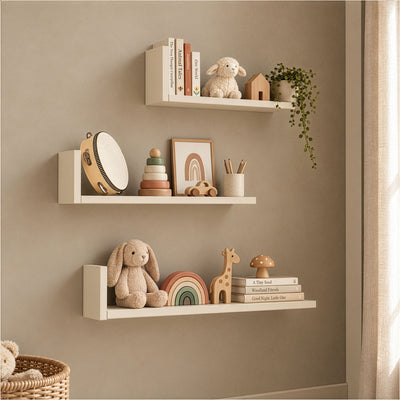 Origin Set of Three L-Shaped Wall Shelves
