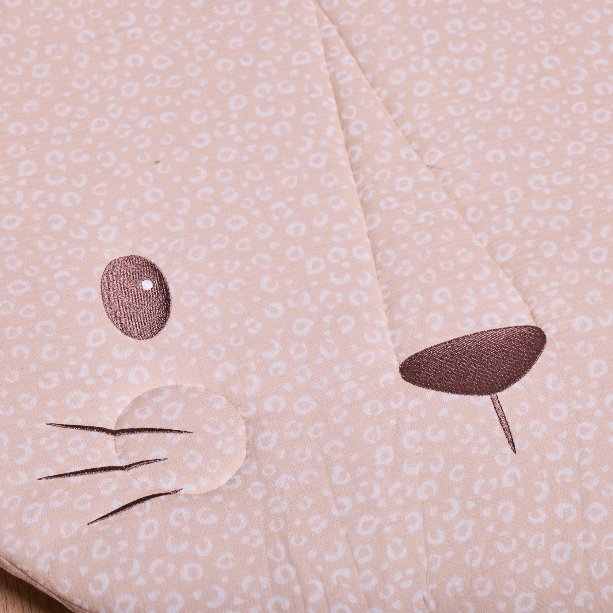 Soft Muslin Padded Playmat - Larry Leopard | Tutti Bambini