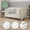 Supreme Alba Cot Bed, Mattress & Bedding Bundle