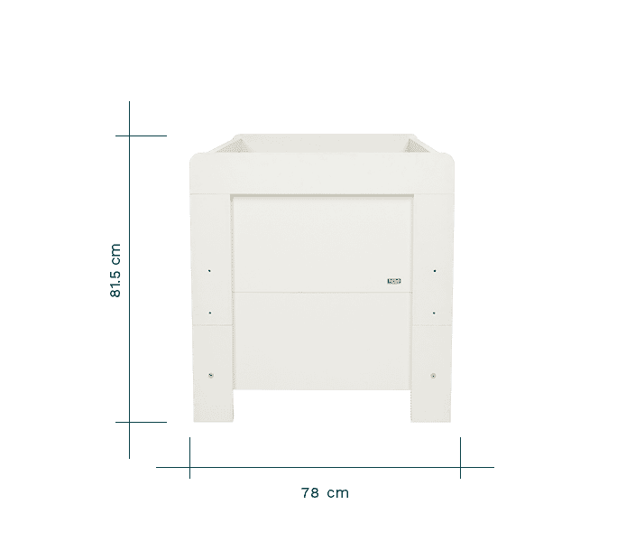 alba cot bed side dimensions