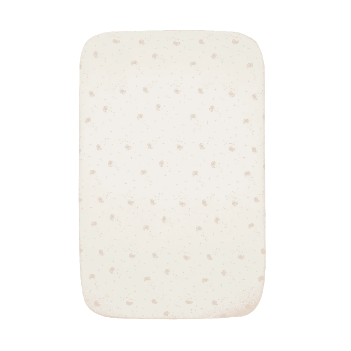 Fitted sheets for bedside cribs in Cocoon design, shown flat with nature-inspired prints, crafted from soft, breathable organic cotton