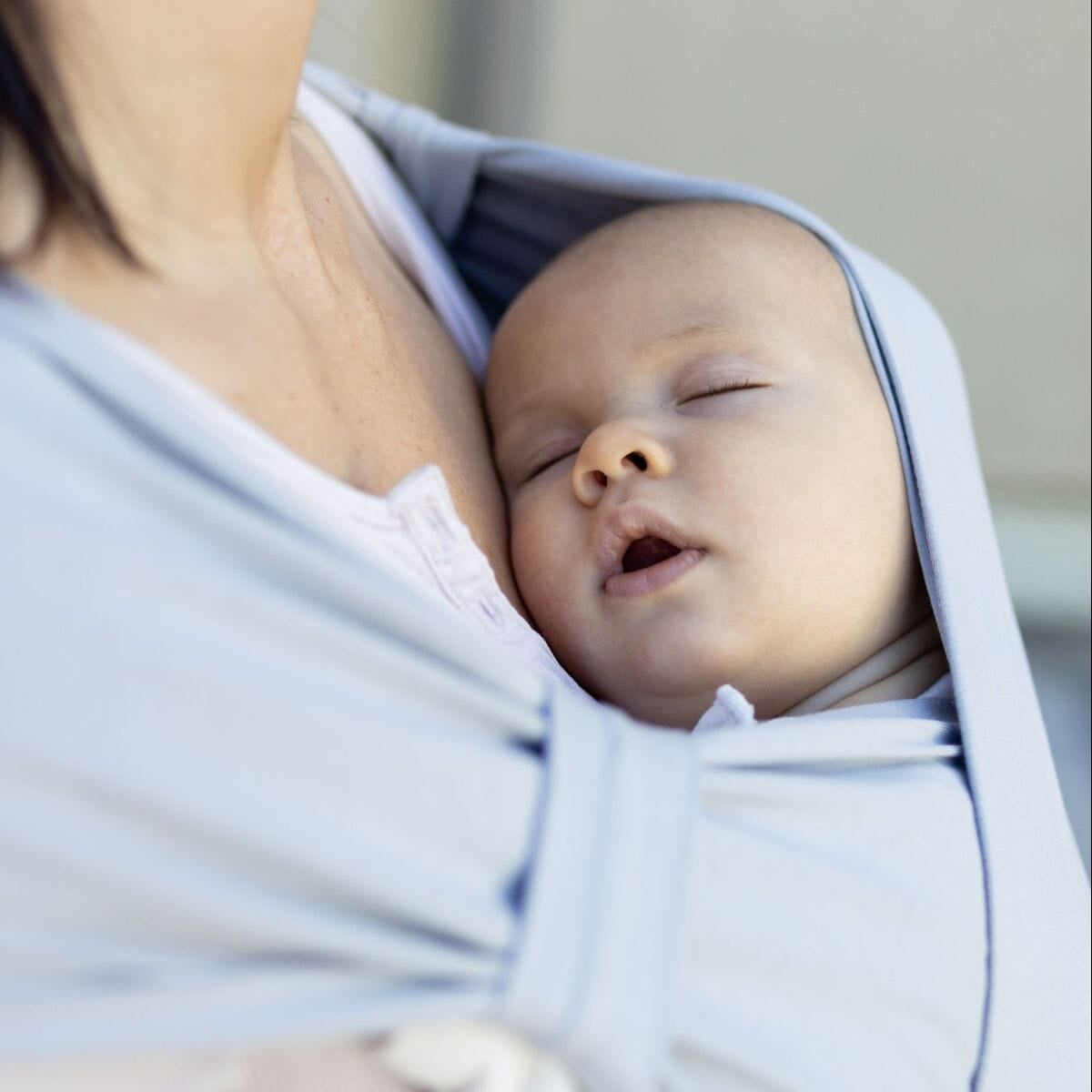 Boba Bliss Baby Carrier in Grey Effortless Babywearing