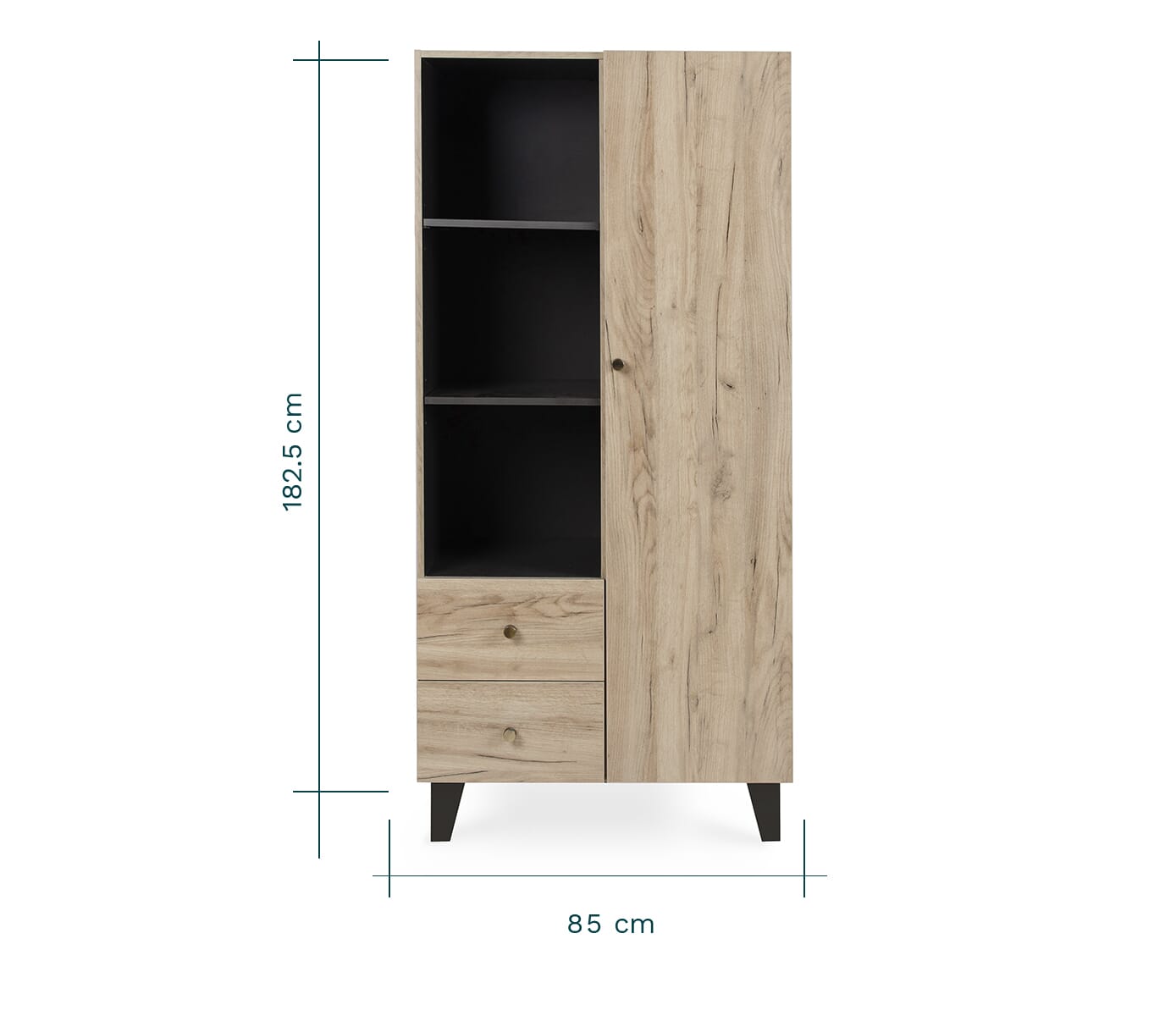 como oak wardrobe dimensions